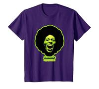 George Clinton Funkadelic Cerveau d'asticot Vert T-Shirt, Enfant, Violet, 6 Ans