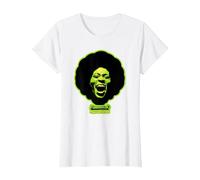 George Clinton Funkadelic Cerveau d'asticot Vert T-Shirt, Femme, Blanc, S