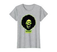 George Clinton Funkadelic Cerveau d'asticot Vert T-Shirt, Femme, Gris Chiné, S