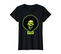 George Clinton Funkadelic Cerveau d'asticot Vert T-Shirt, Femme, Noir, S