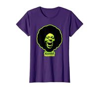 George Clinton Funkadelic Cerveau d'asticot Vert T-Shirt, Femme, Violet, S