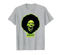 George Clinton Funkadelic Cerveau d'asticot Vert T-Shirt, Homme, Gris Chiné, 6XL