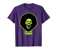 George Clinton Funkadelic Cerveau d'asticot Vert T-Shirt, Homme, Violet, S
