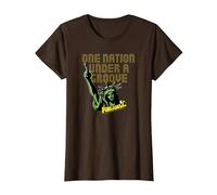 George Clinton Funkadelic Statue de la Liberté T-Shirt, Femme, Marron, S