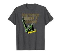 George Clinton Funkadelic Statue de la Liberté T-Shirt, Homme, Chiné Foncé, S