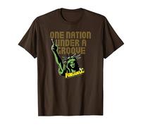 George Clinton Funkadelic Statue de la Liberté T-Shirt, Homme, Marron, S