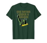 George Clinton Funkadelic Statue de la Liberté T-Shirt, Homme, Vert Forêt, S