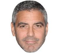 George Clooney (Grey Hair) Big Head. Masque plus grand que nature.