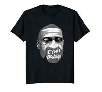 George Floyd I Can’T Breathe T-Shirt Justice for George Floyd Tee Shirt for Men T-Shirt Black L