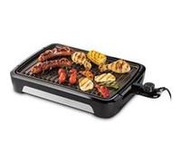 George Foreman Barbecue électrique portable [80% moins de fumée] Barbecue de table & extérieur (Grille antiadhésive compatible lave-vaisselle, bac à graisse, réglage de température) 25850-56