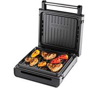George Foreman 28000-56 - Grill Sans Fumée - 1500W - Boîtier en Acier Inoxydable - Revêtement Antiadhésif