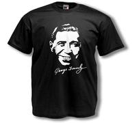 George Formby T Shirt The Ukulele Man Music Hall Silver Screen Legend Black L