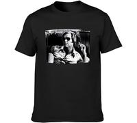 George Jones Black Men T-T-Shirts à Manches Courtes Graphic Printed Top Unisex Tee(Medium)