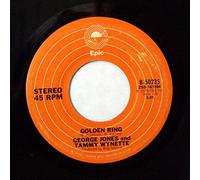 GEORGE JONES & TAMMY WYNETTE - golden ring / we're putting it back together 45 rpm single