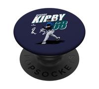 George Kirby | Joueurs de Baseball MLB de Seattle | MLBGKI204M PopSockets PopGrip Adhésif