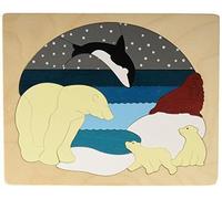 George Luck Double puzzle Arctic for Kids 34 pièces (20 x 20 x 1,3 cm) E6521