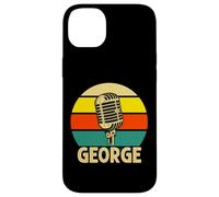 George Microphone rétro des années 80 pour Homme et Enfant Coque pour iPhone 14 Plus