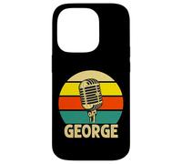 George Microphone rétro des années 80 pour Homme et Enfant Coque pour iPhone 14 Pro