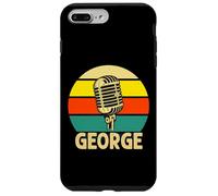 George Microphone rétro des années 80 pour Homme et Enfant Coque pour iPhone 7 Plus/8 Plus