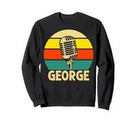 George Microphone rétro des années 80 pour Homme et Enfant Sweatshirt