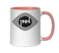 George Orwell 1984 Tasse à café en céramique avec logo Big Brother Eye Rose