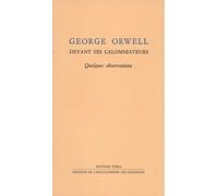 George orwell devant ses calomniateurs - Collectif - Ivrea - broché - Livre