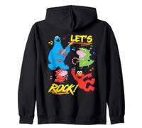 George Pig and Cookie Monster Let's Rock Sweat à Capuche