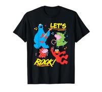 George Pig and Cookie Monster Let's Rock T-Shirt