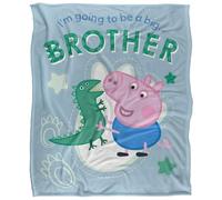 George Pig Big Brother Plaid Ultra Doux au Toucher Soyeux - 152 x 127 cm