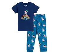 George Pig Ensemble t-shirt et jogging pour garçon avec haut de football et pantalon de jogging assorti, bleu, 2-3 ans