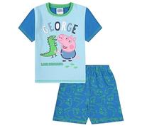 George Pig Pyjama court en coton pour garçon Motif dinosaure 1-5 ans, bleu, 4 ans