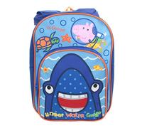 George Pig Underwater Shark Sac à dos à capuche Bleu, bleu, 6.5 litres, Aventure