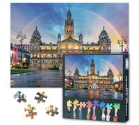 George Square Écosse Puzzle pour adulte 1000 blocs, puzzle Glasgow City Chambers, jeux de puzzle pour adultes ou jouets pour amis plus âgés 50 x 70 cm