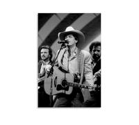 George Strait Lot de 16 autocollants muraux imperméables pour chambre/magasins, résistants à l'humidité et à la décoloration, emballage exquis, parfait pour offrir en cadeau, style sans cadre, 16 x