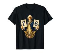 George Washington 1776 Patriotique 4 Juillet Américain Son T-Shirt