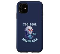 George Washington 4th July Too Cool for British Rule Coque pour iPhone 11