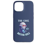 George Washington 4th July Too Cool for British Rule Coque pour iPhone 15
