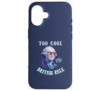 George Washington 4th July Too Cool for British Rule Coque pour iPhone 16