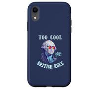 George Washington 4th July Too Cool for British Rule Coque pour iPhone XR