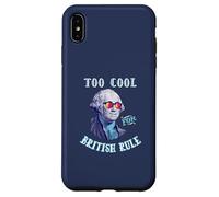 George Washington 4th July Too Cool for British Rule Coque pour iPhone XS Max