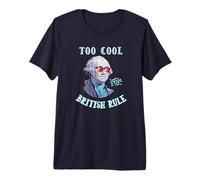 George Washington 4th July Too Cool for British Rule T-Shirt Haut de Gamme