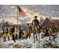 George Washington à Valley Forge pendant la guerre d'indépendance américaine. George Washington 1732 - 1799. Chef politique américain, général militaire, père fondateur et premier président des