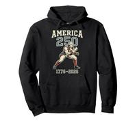 George Washington America 250th 4th of Juillet Day Patriot 1776 Sweat à Capuche