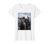 George Washington Delaware River Selfie Bataille de Trenton T-Shirt Graphique avec Valeur