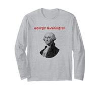 George Washington (Graphique Vintage) (déclaration Patriotique) Manche Longue