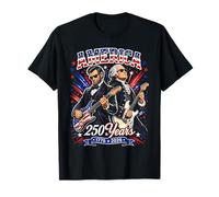 George Washington Lincoln Playing Guitar Abe Lincoln 250th T-Shirt