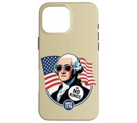 George Washington n'a Pas de Roi drôle en Amérique Coque pour iPhone 16 Pro Max
