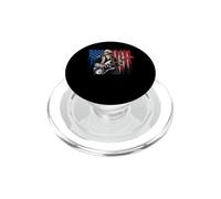 George Washington Playing Guitar American Flag Patriotic PopSockets PopGrip pour MagSafe