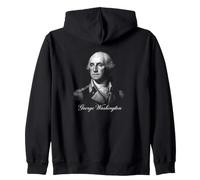 George Washington Portrait American History Icône Sweat à Capuche