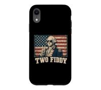 George Washington Two Fiddy 250 Anniversary Funny July 4th Coque pour iPhone XR